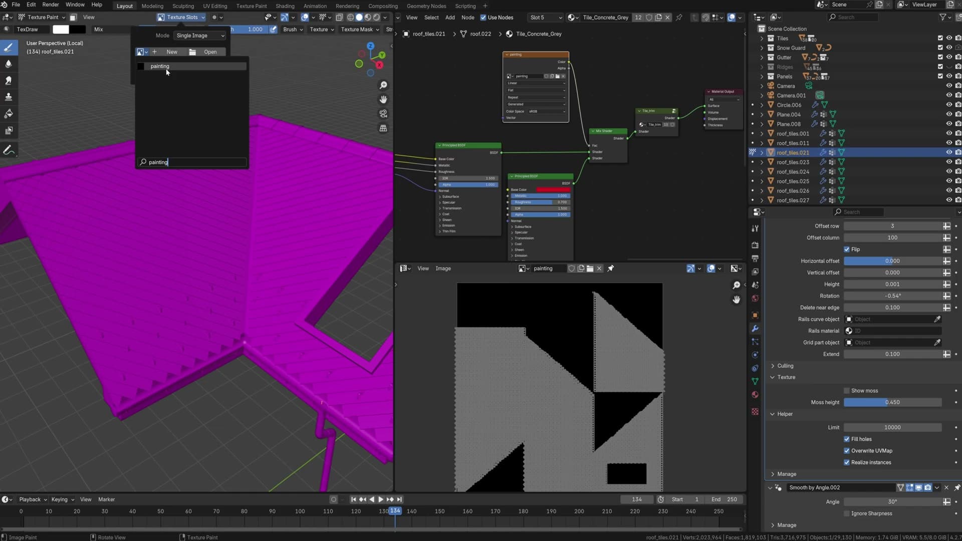 Overwrite UV Map and Realize Instances toggles enabled in the modifier panel.
