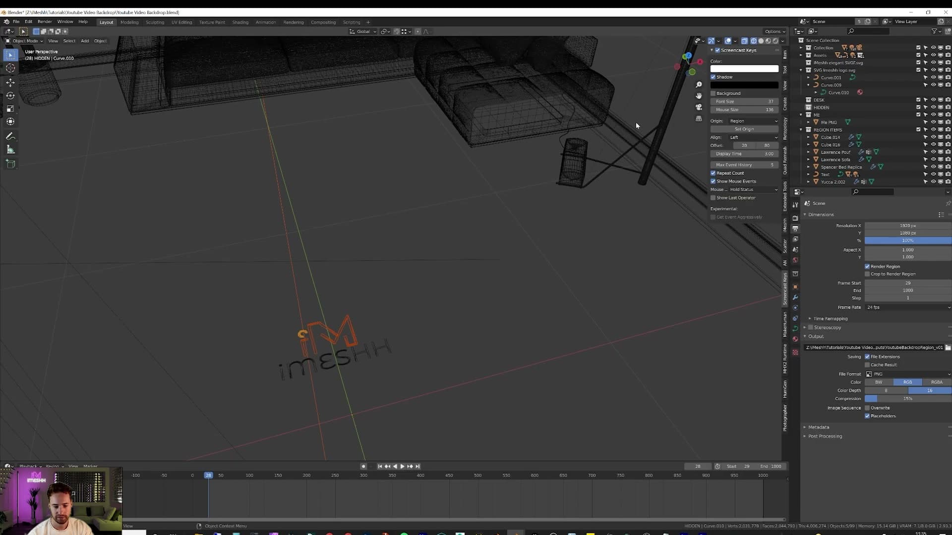 Selected pieces joined with Ctrl+J so they move as one object.