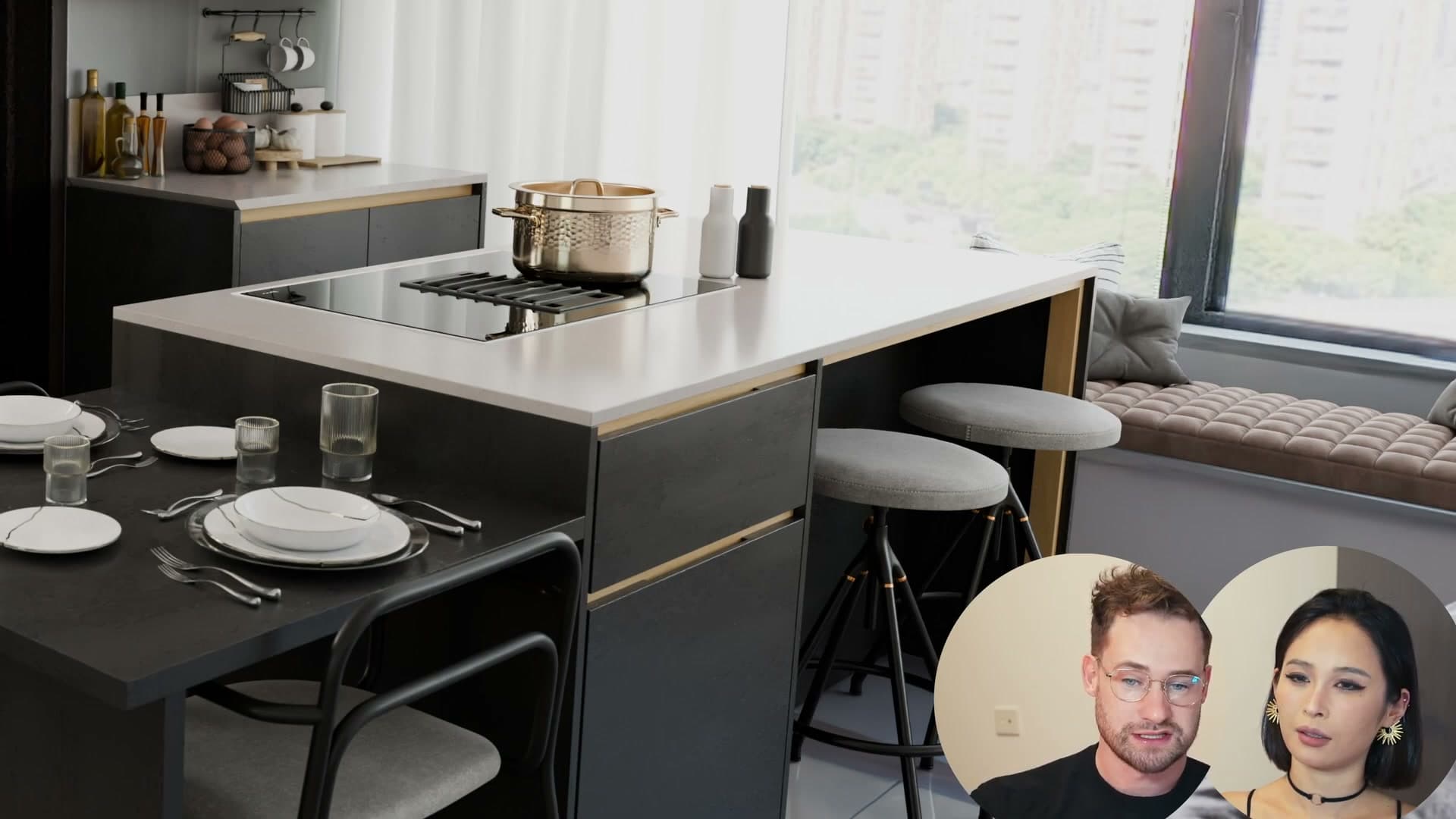 The kitchen mockup that won the vote: practical, measured, and ready to take to a builder.