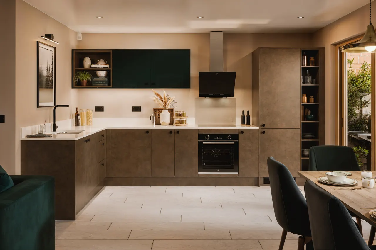 Concrete + oak, modern Belgravia